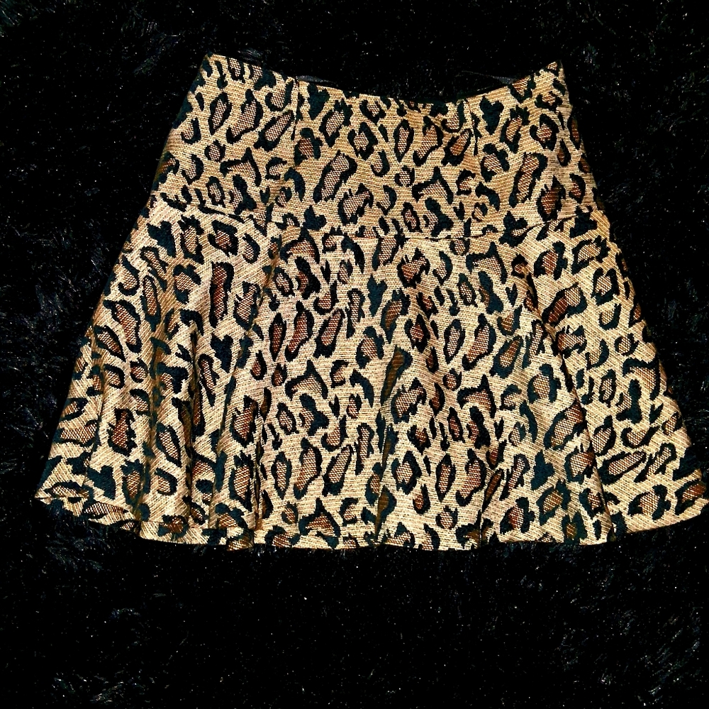 Free People Leopard Skirt
